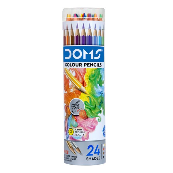DOMS-Colour-Pencil-Round-Tin-Pack-24-Shades